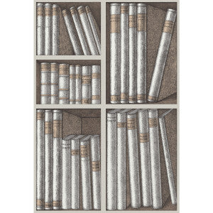 Cole & Son Wallpaper Ex Libris Stone/Linen