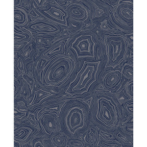 Cole & Son Wallpaper Malachite Midnight/Silver