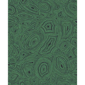 Cole & Son Wallpaper Malachite Emerald/Black