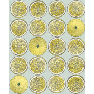 Cole & Son Wallpaper Arance Lemon/Seafoam