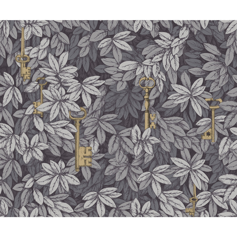 Chiavi Segrete Sblue/Grey by Cole & Son Designer Wallcovering COLE & SON FORNASETTI SENZA TEMPO PAPER - 100% United Kingdom - Horizontal: 27 and Vertical: 22.4 27 - Swanky Fabrics -
