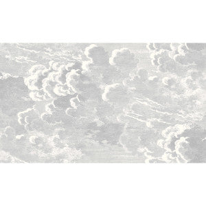 Cole & Son Wallpaper Nuvolette Soot/Snow