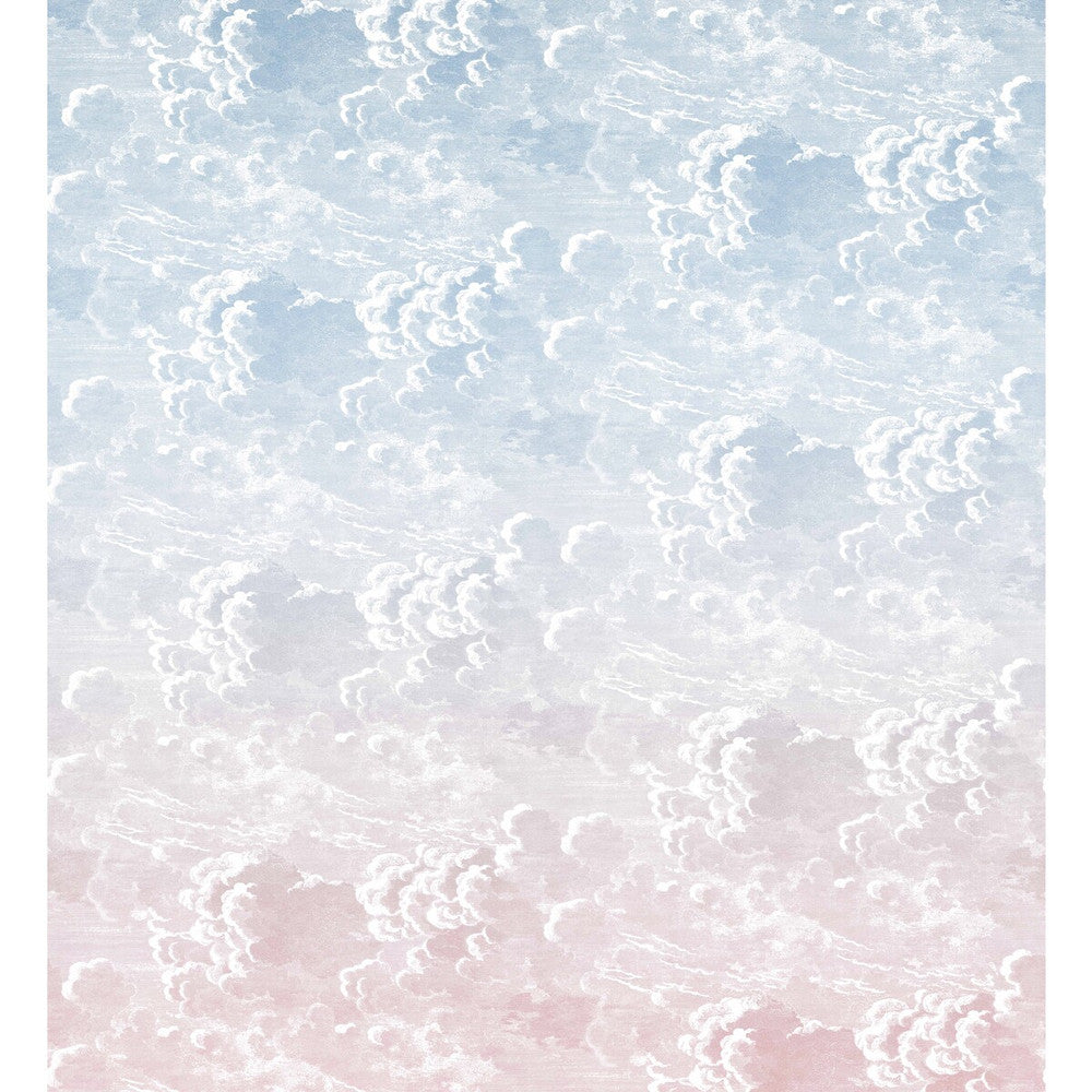 Nuvole Al Tramonto Dusk/Pink by Cole & Son Designer Wallcovering COLE & SON FORNASETTI PAPER - 100% United Kingdom - Horizontal: 108 and Vertical: 118 108 - Swanky Fabrics -