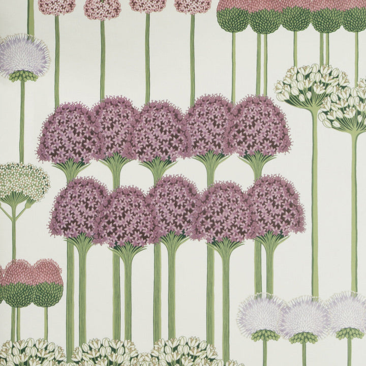 Allium Mulb/Blush/Lilac/Wh by Cole & Son Designer Wallcovering COLE & SON BOTANICAL BOTANICA PAPER - 100% United Kingdom Horizontal: and Vertical: 30 20.5 - Swanky Fabrics -