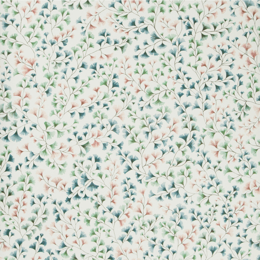 Maidenhair Petrol/Blush/M by Cole & Son Designer Wallcovering COLE & SON BOTANICAL BOTANICA PAPER - 100% United Kingdom Horizontal: and Vertical: 20.5 20.5 - Swanky Fabrics -