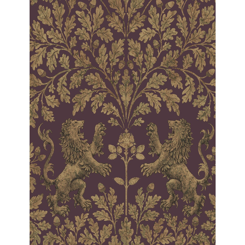 Boscobel Oak Gold/Claret by Cole & Son Wallcovering Cole & Son Wallcovering Boscobel Oak Gold/ClaretWallcovering COLE & SON PEARWOOD PAPER - 100% United Kingdom </p><p>Repeat: H: 20.5, V: 27 20.5 - Fabric Carolina -