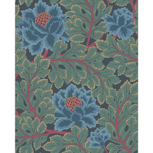 Cole & Son Wallpaper Aurora Petrol/Teal/Ink