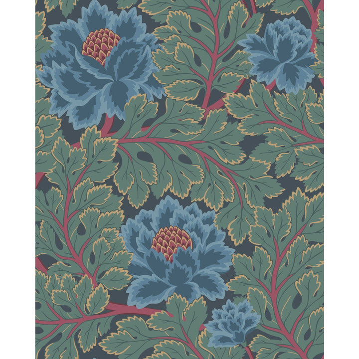 Aurora Petrol/Teal/Ink by Cole & Son Wallcovering Cole & Son Wallcovering Aurora Petrol/Teal/InkWallcovering COLE & SON PEARWOOD PAPER - 100% United Kingdom </p><p>Repeat: H: 20.5, V: 25.5 20.5 - Fabric Carolina -
