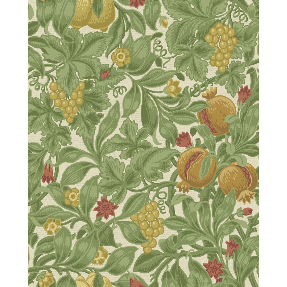 Vines Of Pomona Ochr/Oliv by Cole & Son Designer Wallcovering COLE & SON PEARWOOD PAPER - 100% United Kingdom Horizontal: 20.5 and Vertical: 25.5 20.5 - Swanky Fabrics -