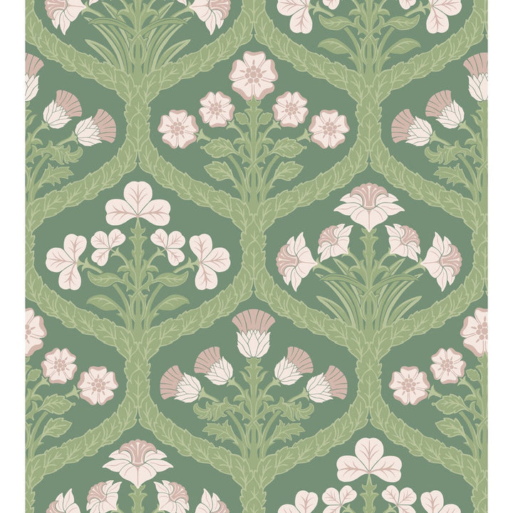 Floral Kingdom Bslip/Leaf by Cole & Son Designer Wallcovering COLE & SON PEARWOOD PAPER - 100% United Kingdom Horizontal: 27 and Vertical: 29.9 27 - Swanky Fabrics -