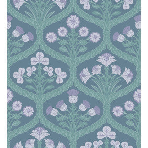 Cole & Son Wallpaper Floral Kingdom Lilac/Teal