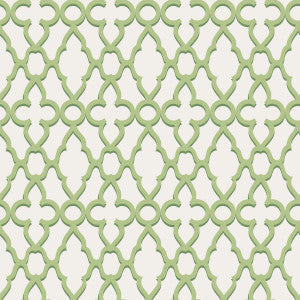 Cole & Son Wallpaper Treillage Leaf Green/Chlk