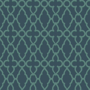 Cole & Son Wallpaper Treillage Viridian/Ink