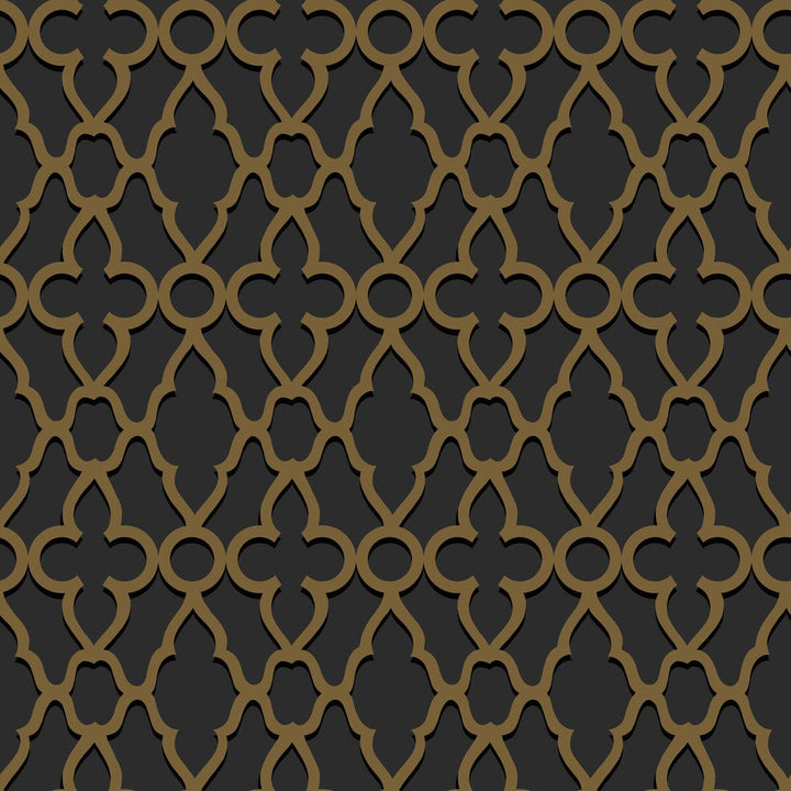 Treillage M Bronze/Char by Cole & Son Wallcovering Cole & Son Wallcovering Treillage M Bronze/CharWallcovering COLE & SON PEARWOOD PAPER - 100% United Kingdom </p><p>Repeat: H: 20.5, V: 20.5 20.5 - Fabric Carolina -