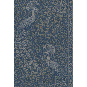 Cole & Son Wallpaper Pavo Parade Msilver/Denim