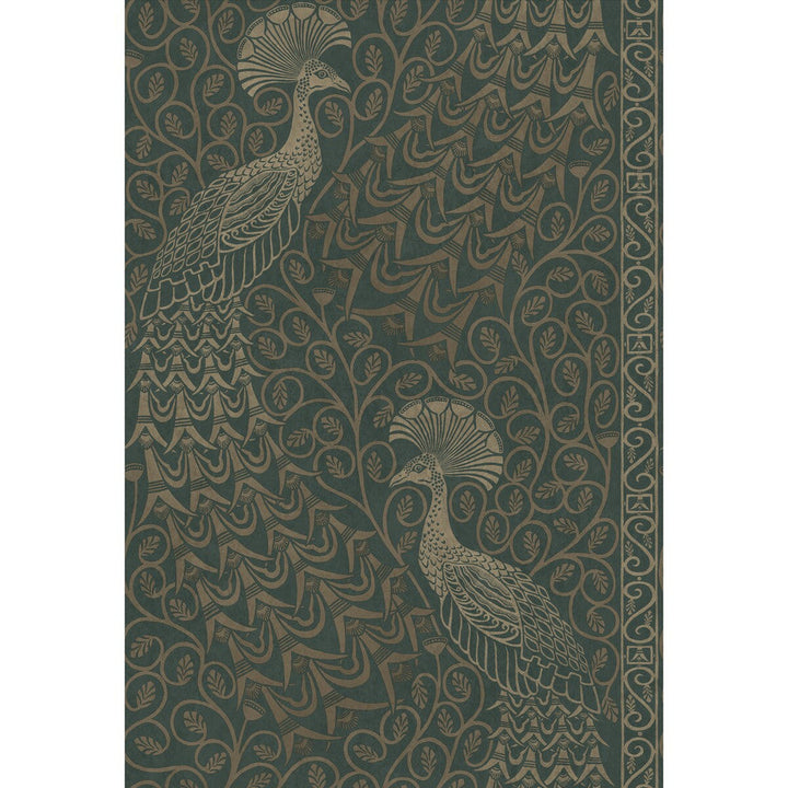 Pavo Parade Mgilver/Green by Cole & Son Designer Wallcovering COLE & SON PEARWOOD PAPER - 100% United Kingdom Horizontal: 20.5 and Vertical: 30 20.5 - Swanky Fabrics -