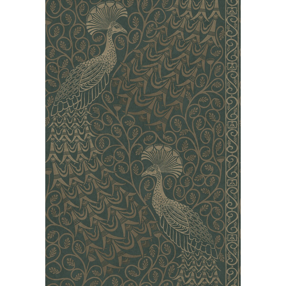 Pavo Parade Mgilver/Green by Cole & Son Designer Wallcovering COLE & SON PEARWOOD PAPER - 100% United Kingdom Horizontal: 20.5 and Vertical: 30 20.5 - Swanky Fabrics -