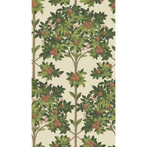 Cole & Son Wallpaper Orange Blossom Orange & Spring Green/Parch