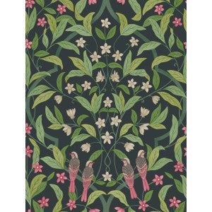 Cole & Son Wallpaper Jasmine & Serin Symphony Rose/Grn/Viridian