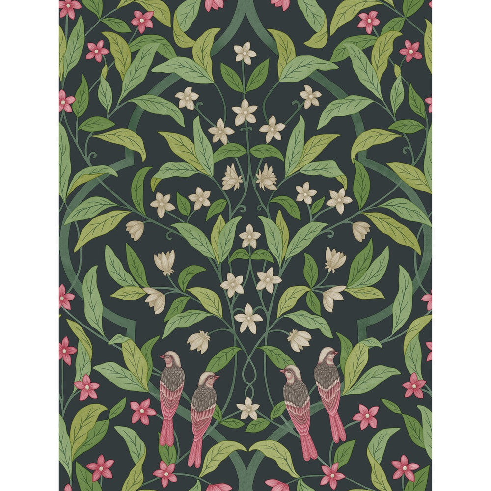 Jasmine & Serin Symphony Rose/Grn/Viridian by Cole & Son Wallcovering Cole & Son Wallcovering Jasmine & Serin Symphony Rose/Grn/ViridianWallcovering COLE & SON SEVILLE NON WOVEN - 100% United Kingdom </p><p>Repeat: H: 20.5, V: 27 20.5 - Fabric Carolina -