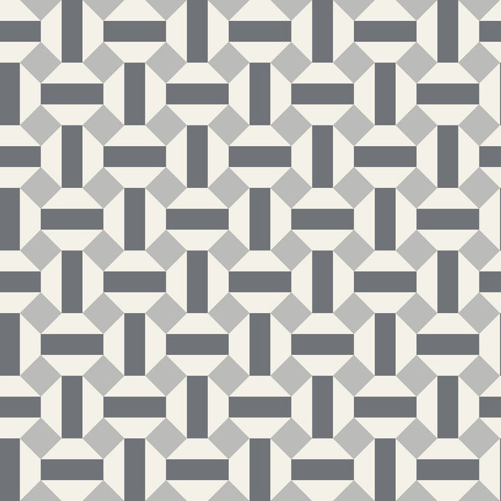 Alicatado Soot On Snow by Cole & Son Designer Wallcovering COLE & SON SEVILLE NON WOVEN - 100% United Kingdom Horizontal: 20.5 and Vertical: 5.1 20.5 - Swanky Fabrics -