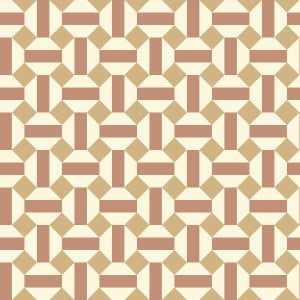 Cole & Son Wallpaper Alicatado Terracotta On Parchment