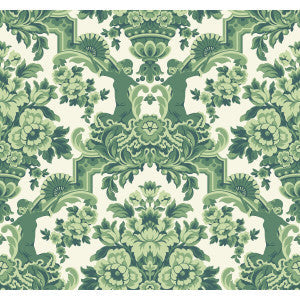 Cole & Son Wallpaper Lola Forest Greens On White