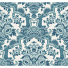 Cole & Son Wallpaper Lola Petrol Blues On White