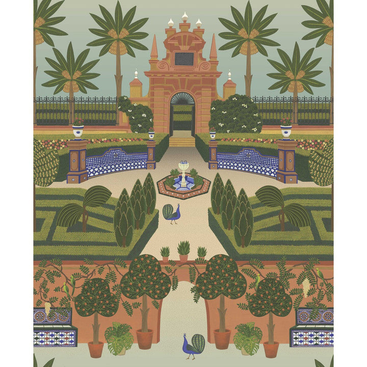 Alcazar Gardens Terracotta/Spring Gr/Multi by Cole & Son Wallcovering Cole & Son Wallcovering Alcazar Gardens Terracotta/Spring Gr/MultiWallcovering COLE & SON SEVILLE NON WOVEN - 100% United Kingdom </p><p>Repeat: H: 27, V: 33 27 - Fabric Carolina -