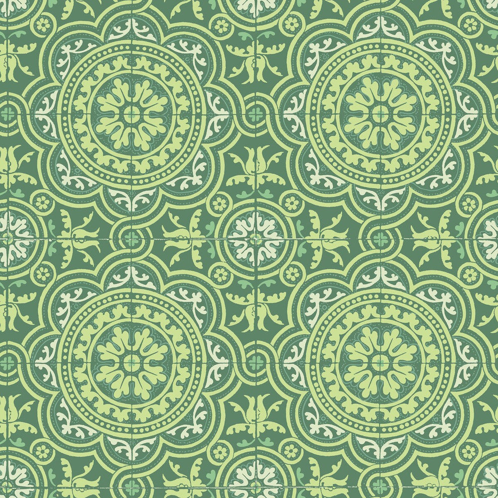 Piccadilly Leaf Green & Mint On Forest by Cole & Son Designer Wallcovering COLE & SON SEVILLE NON WOVEN - 100% United Kingdom Horizontal: 20.8 and Vertical: 20.8 20.8 - Swanky Fabrics -