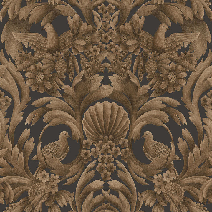 Gibbons Carving Mbrnz/Chr by Cole & Son Wallcovering Cole & Son Wallcovering Gibbons Carving Mbrnz/ChrWallcovering COLE & SON HISTORIC ROYAL PALACES-GREAT MASTERS NON WOVEN - 100% United Kingdom </p><p>Repeat: H: 27, V: 27 27 - Fabric Carolina -