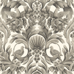 Cole & Son Wallpaper Gibbons Carving Soot/Ston