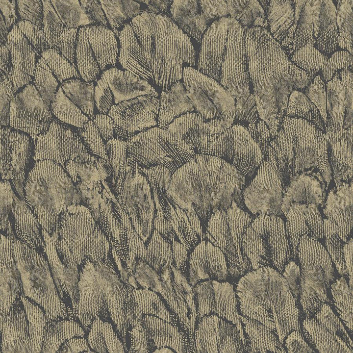 Tranquil Foil (Wp) # 01 Jet by 1838 Wallcoverings Designer Wallpaper Aurora STRAIGHT PASTE THE WALL UNITED KINGDOM V-25" 20.5"X11YD - Swanky Fabrics -