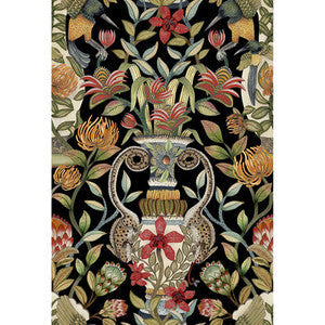 Cole & Son Wallpaper Protea Garden Olv&Rg/Blck