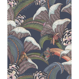 Cole & Son Wallpaper Hoopoe Leaves Midnight