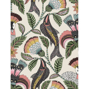 Cole & Son Wallpaper Nene Coral Parchment