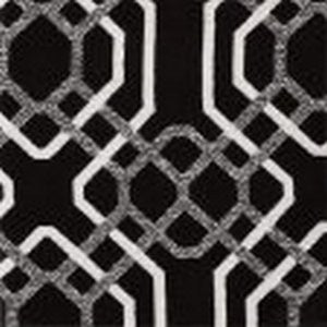 1212Odbd Black-White by Norbar Designer Fabric See Sample 100 BELLA DURA USA 50,000-100,000 6.5"V 7"H 54 - Swanky Fabrics -