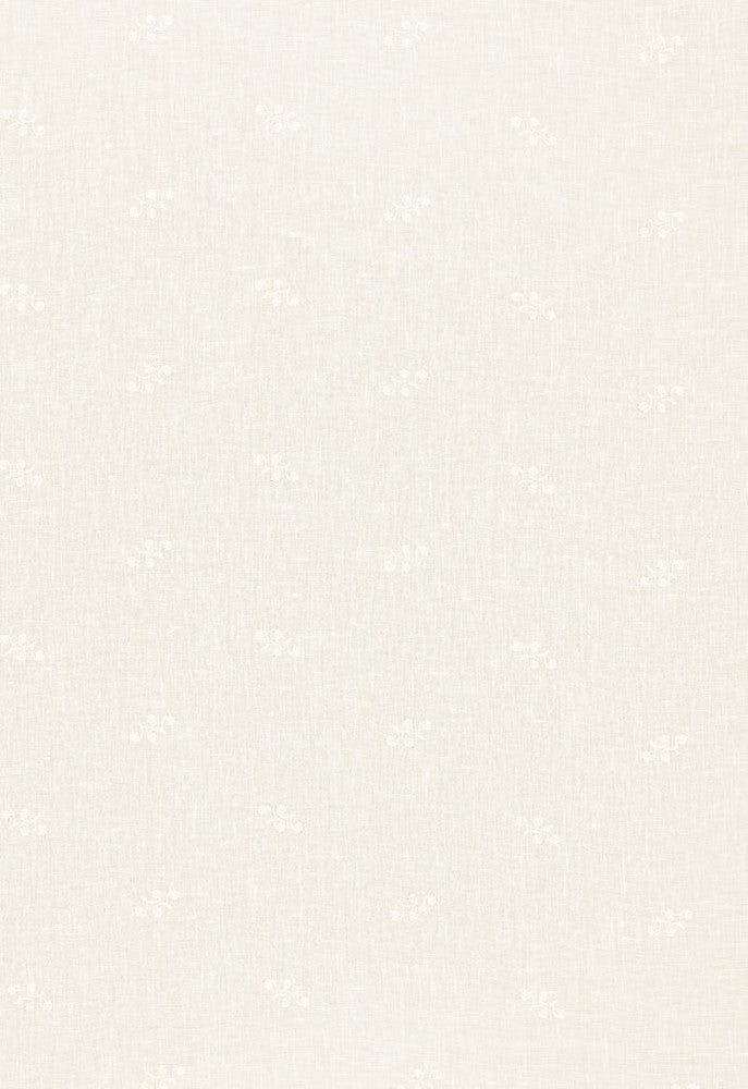 Vale Embroidered Sheer Ivory 12230 by Schumacher Designer Fabric Country-Chic 95% Linen, 5% Viscose - Horizontal: 7.75 and Vertical: 5.25 129.25 - Swanky Fabrics -