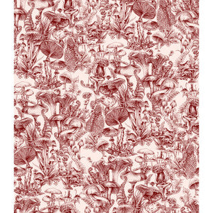 Cole & Son Wallpaper Fungi Forest Burgundy