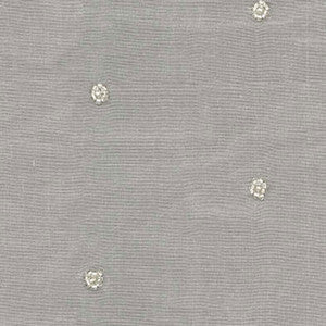 Schumacher Fabric Enchanted Beaded Organza Ivory 12340