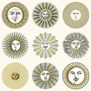 Cole & Son Wallpaper Soli Cream & Gold 123/1002.CS.0
