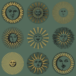 Cole & Son Wallpaper Soli Emerald & Gold 123/1005.CS.0