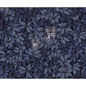 Cole & Son Wallpaper Foglie E Civette Midnight 123/11053.CS.0