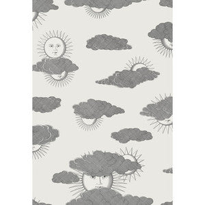 Cole & Son Wallpaper Soli E Nuvole Black White 123/2007.CS.0