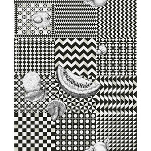 Cole & Son Wallpaper Frutta E Geometrico Black 123/6030.CS.0