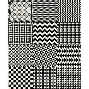 Cole & Son Wallpaper Geometrico Black & White 123/7032.CS.0