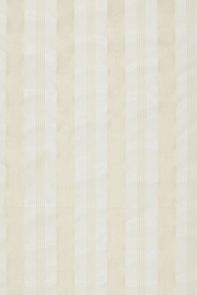 Chantal Striped Sheer Ivory 12420 by Schumacher Designer Fabric - 100% Silk - Horizontal: 3.5 and Vertical: - 54 - Swanky Fabrics -