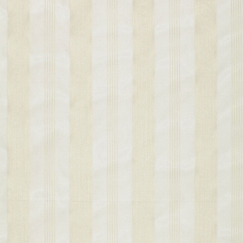 Chantal Striped Sheer Ivory 12420 by Schumacher Designer Fabric PERENNIAL FAVORITES SILK 100% INDIA </p><p>Repeat: Horizontal: 3 1/2" (9CM) and Vertical: 54 - Swanky Fabrics -