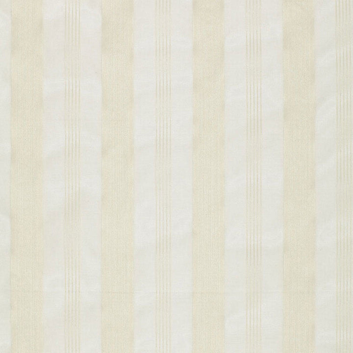 Chantal Striped Sheer Ivory 12420 by Schumacher Designer Fabric PERENNIAL FAVORITES SILK 100% INDIA </p><p>Repeat: Horizontal: 3 1/2" (9CM) and Vertical: 54 - Swanky Fabrics -