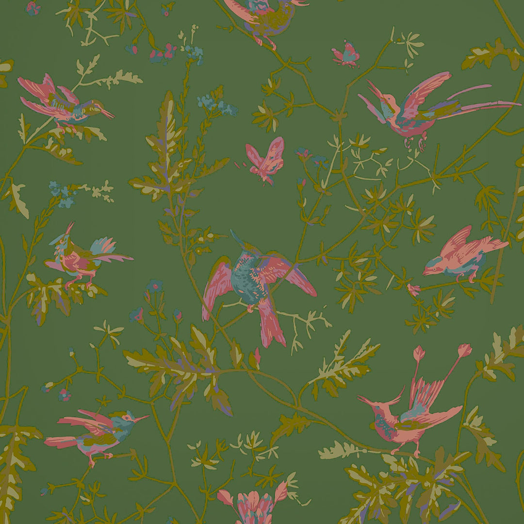 Cole & Son Wallcovering Sage/Pink